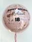 Preview: Personalisierter Bubble - Ballon in Ballon - ca. 60cm